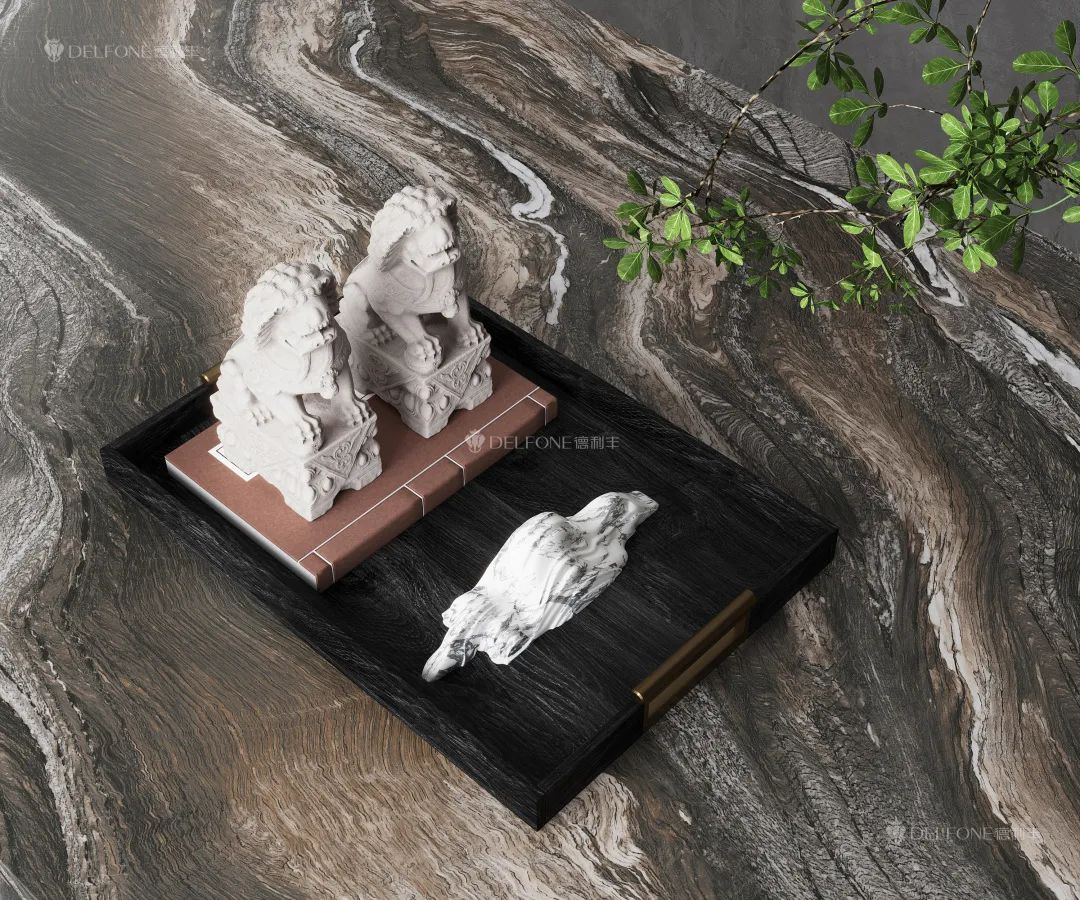 DELFONE新品 | 數(shù)碼玲瓏石·山水紫，水墨山川之韻造景空間美學(xué)(圖3)